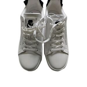 Karl Lagerfeld Paris Chella Logo SIZES 9 Bright White Sneakers Shoes
